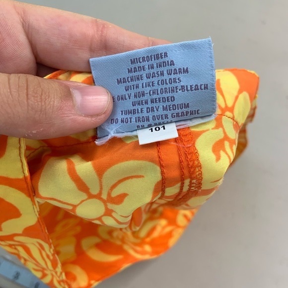 Steve & Barrys Swimwear Women's Boy Shorts Size Small Microfiber Orange - Picture 10 of 11